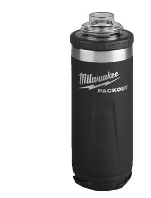 Milwaukee packout™ 532 ml fles met deksel zwart - 4932493992