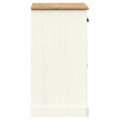Dressoir met lades VIGO 78x40x75 cm massief grenenhout wit