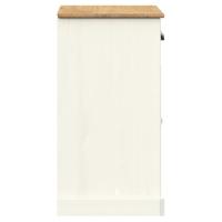 Dressoir met lades VIGO 78x40x75 cm massief grenenhout wit - thumbnail