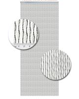 Vliegengordijn Kunststof Milano Zwart - 100cm x 240cm - thumbnail