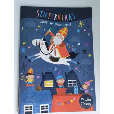 Basic Sinterklaas kleur- en spelletjesboek + stickers