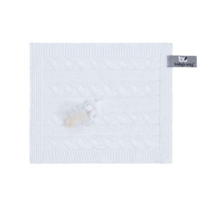 Baby's Only speendoekje Cable Classic Wit Baby's Only speendoekje Cable Classic Wit