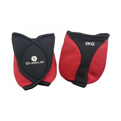 Sveltus enkelgewichten neopreen rood 2 x 2 kg