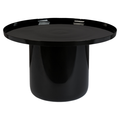 Zuiver Ronde Salontafel 'Shiny Bomb' 67cm, kleur Zwart