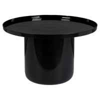 Zuiver Ronde Salontafel 'Shiny Bomb' 67cm, kleur Zwart - thumbnail