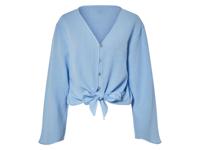 esmara Mousseline dames blouse (Blauw met lange mouwen, 44) - thumbnail