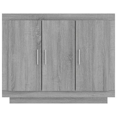Dressoir 92x35x75 cm bewerkt hout grijs sonoma eikenkleurig Dressoir 92x35x75 cm bewerkt hout grijs sonoma eikenkleurig