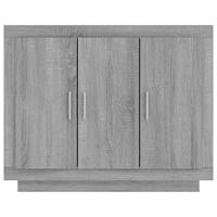 Dressoir 92x35x75 cm bewerkt hout grijs sonoma eikenkleurig - thumbnail