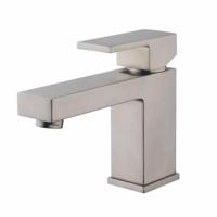 Wastafel Mengkraan Ceres Square Vierkant RVS Look Aqua Splash - thumbnail