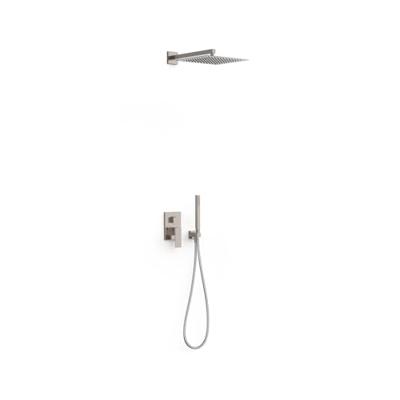 Regendoucheset Inbouw Tres Cuadro Exclusive Met Wandarm en Handdoucheset met Staafhanddouche RVS Tres - thumbnail