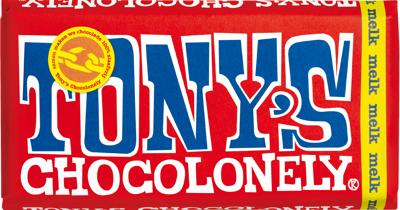 Tony&apos;s Chocolonely chocoladereep, 180g, melk