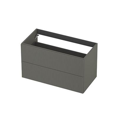 INK - Onderkast 2L Gelakt Gefreesd Tbv Greep - 900x450x520 Mm - Mat Beton Groen