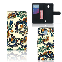Wallet Case Nokia 1 Plus Barok Flower - thumbnail