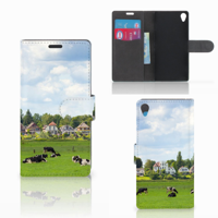 Sony Xperia Z3 Telefoonhoesje met Pasjes Koeien - thumbnail