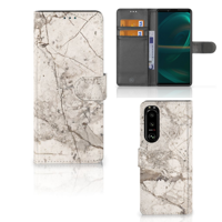 Sony Xperia 5III | Bookcase | Marmer Beige - thumbnail