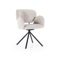 Eleonora Eetkamerstoel 'Rosalin' kleur Taupe - thumbnail