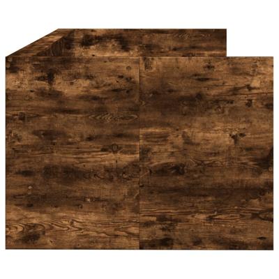 Slaapbank met lades zonder matras 90x190 cm gerookt eikenkleur