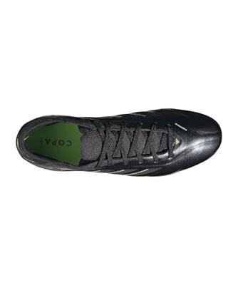 adidas Copa Pure III Pro Gras Voetbalschoenen (FG) Zwart Donkergrijs Groen - thumbnail