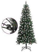 VidaXL Kunstkerstboom met standaard 150 cm pvc groen - thumbnail
