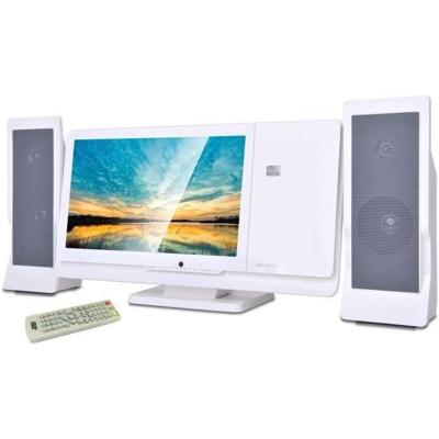 INOVALLEY HiFi CD/DVD Deluxe Wit 2 x 30W met geïntegreerd 12 inch display