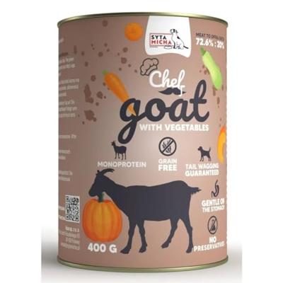 SYTA MICHA Chef Goat with vegetables - nat hondenvoer - 400g