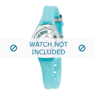 Horlogeband Calypso K5163-D Kunststof/Plastic Turquoise 10mm