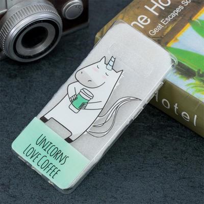 Unicorn patroon transparant TPU beschermhoes voor Galaxy S10 Plus Unicorn patroon transparant TPU beschermhoes voor Galaxy S10 Plus