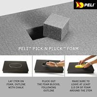 Peli 1012 Pick N Pluck-Schuimlaag, Origineel Accessoire Voor Peli-Beschermingskoffer, Compatibel Met Peli 1010, Kleur: Zwart - thumbnail