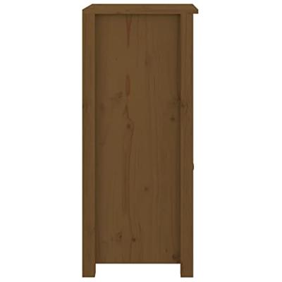 Dressoir 40x35x80 cm massief grenenhout honingbruin - thumbnail