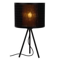 Lucide TAGALOG - Tafellamp - Ø 26 cm - 1xE27 - Zwart - thumbnail