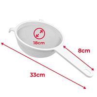 Metaltex Zeef 18 cm Bylon Wit - thumbnail