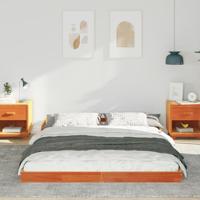 Bedframe Wasbruin 140 x 210 cm Massief grenenhout - thumbnail