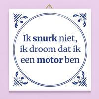 Tegeltje Ik snurk niet - thumbnail