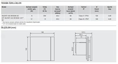 Design Badkamerventilator Soler & Palau Silent (100cz) - Ø 100mm - Standaard Design Badkamerventilator Soler & Palau Silent (100cz) - Ø 100mm - Standaard