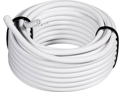 TRU COMPONENTS 1562120 Coaxkabel Buitendiameter: 6.60 mm RG6 /U 75 Ω 90 dB Wit 50 m