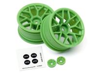 RTR Wheel Green 26mm (6mm offset) 2pcs - thumbnail