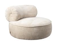 Dutchbone Fauteuil 'Tilbury' Chenille, kleur Naturel - thumbnail