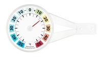 Venster buitenthermometer kunststof rond gekleurd 14.4 cm - thumbnail