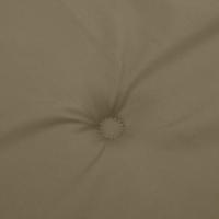 VidaXL Tuinbankkussens 2 st 200x50x7 cm stof gemêleerd taupe - thumbnail