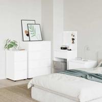 Opbergkast Wit 40 x 48 x 81 cm Bewerkt hout - thumbnail