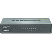 TRENDnet TEG-S82G 8-Port Gigabit GREENnet Switch, Ethernet Splitter, 10/100/1000 Mbps, ventilatorloos, 16 Gbps schakelcapaciteit, metalen behuizing, plug & play,zwart - thumbnail
