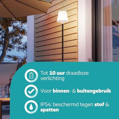 Eglo Design terraslampMontapalma zwart met wit - 75891