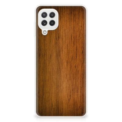 Samsung Galaxy A22 4G | M22 | Bumper Hoesje | Donker Hout Samsung Galaxy A22 4G | M22 | Bumper Hoesje | Donker Hout