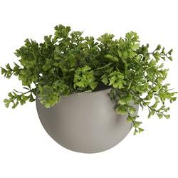 Bloempot Globe 14,5x 14x 9,8 cm - warm grijs Bloempot Globe 14,5x 14x 9,8 cm - warm grijs