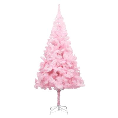 Kunstkerstboom met standaard 180 cm PVC roze