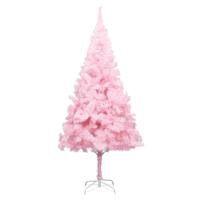 Kunstkerstboom met standaard 180 cm PVC roze - thumbnail