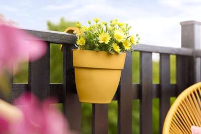 Elho Vibia Campana Small Hangpot geel - thumbnail