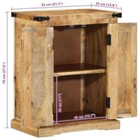 Dressoir Bruin 55 x 35 x 70 cm Ruw mangohout - thumbnail