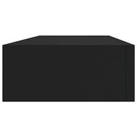 Wandschap met lade 60x23,5x10 cm MDF zwart - thumbnail