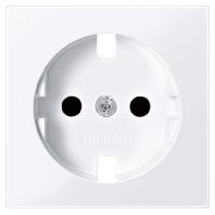 Merten MEG2330-0325 Wandcontactdoos met randaarde Afdekking Wit 1 stuk(s)